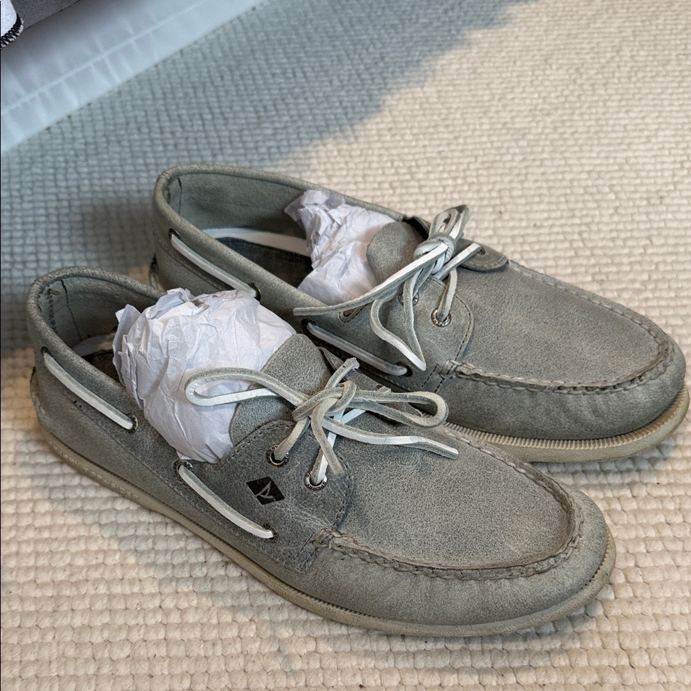 Sperry Men's Light Gray Boat Shoes